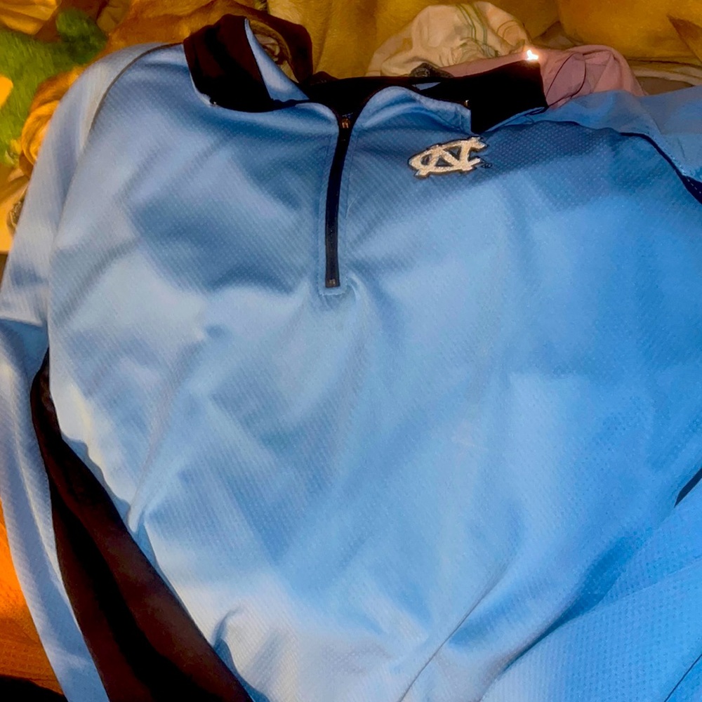 Long sleeve quarter zip fleece shirt!! NORTH CAROLINA